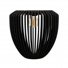 Clava Wood Pendant Light | Black Oak