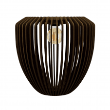 Clava Wood Pendant Light | Dark Oak