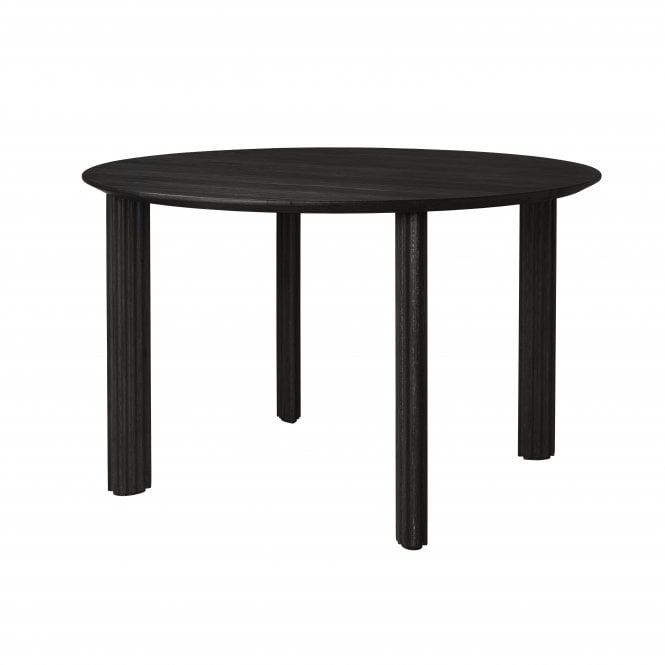 Umage Comfort Circle Dining Table | Rippled | Black Oak