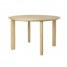 Comfort Circle Dining Table | Rippled | Oak