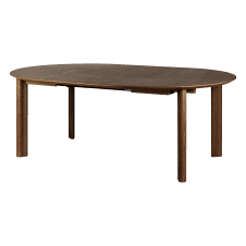 Comfort Circle Dining Table with Extension | Smooth | Dark Oak
