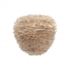 Eos Evia Feather Pendant Shade | Light Brown | Medium | 40cm