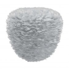 Eos Evia Feather Pendant Shade | Light Grey | Large | 55cm