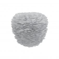 Eos Evia Feather Pendant Shade | Light Grey | Medium | 40cm