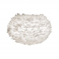 Eos Feather Pendant Shade | White | Medium | 45cm