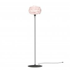 Eos Floor Lamp - Light Rose Feather Eos Mini/Black Santé Stand