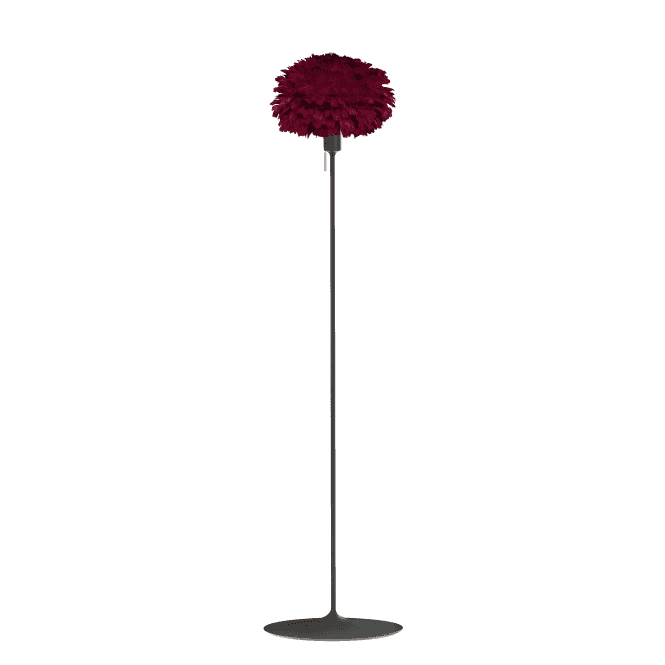 Umage Eos Floor Lamp | Red Feather Eos Mini/Black Santé Stand