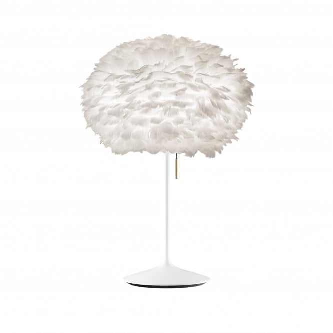 Umage Eos Table Lamp | White Feather Eos Medium/White Santé Stand