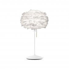 Eos Table Lamp | White Feather Eos Mini/White Santé Stand