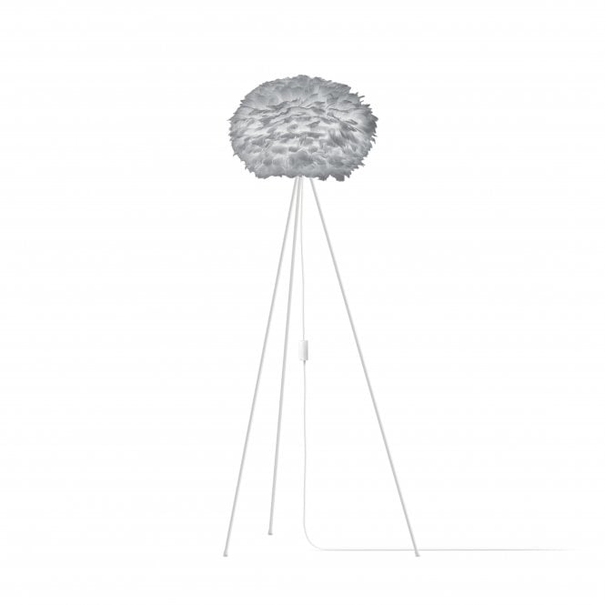 Umage Eos Tripod Floor Lamp - Light Grey Feather Eos Medium/White Tripod