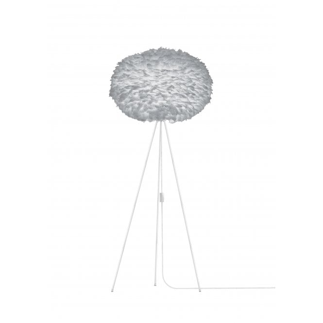 Umage Eos Tripod Floor Lamp - Light Grey Feather Eos XL/White Tripod