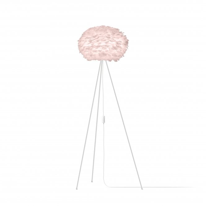 Umage Eos Tripod Floor Lamp - Light Rose Feather Eos Medium/White Tripod