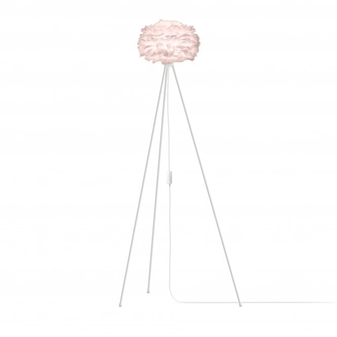 Umage Eos Tripod Floor Lamp - Light Rose Feather Eos Mini/White Tripod