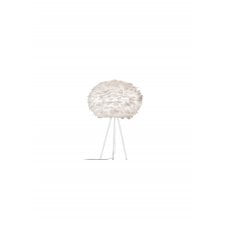 Eos Tripod Table Lamp | White Feather Eos Medium/White Tripod