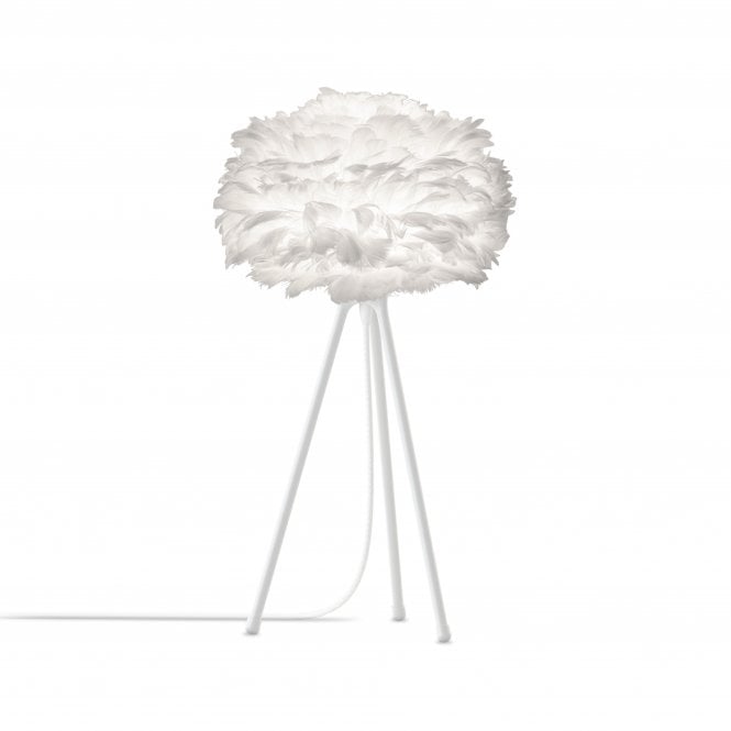 Umage Eos Tripod Table Lamp | White Feather Eos Mini/White Tripod