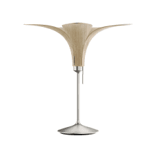 Jazz Table Lamp | Light Oak Jazz/Brushed Steel Santé Stand