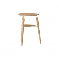 My Spot Side Table with USB charger | Oak/Brass