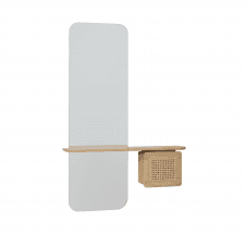 One More Look Storage Mirror | Oak