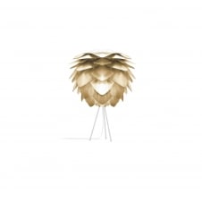 Silvia Tripod Table Lamp - Brushed Brass Silvia/White Tripod