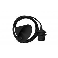 Textile Pendant Cord Set 2.1m Black