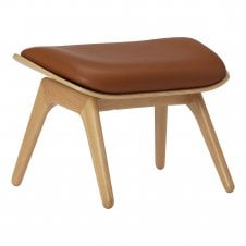 The Reader Ottoman | Hope Leather Upholstery