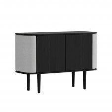Treasures 2 Door Cabinet in Black Oak | Sterling