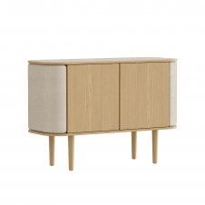 Treasures 2 Door Cabinet in Oak | White Sands