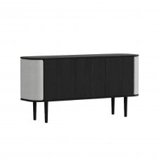 Treasures 3 Door Cabinet in Black Oak | Sterling