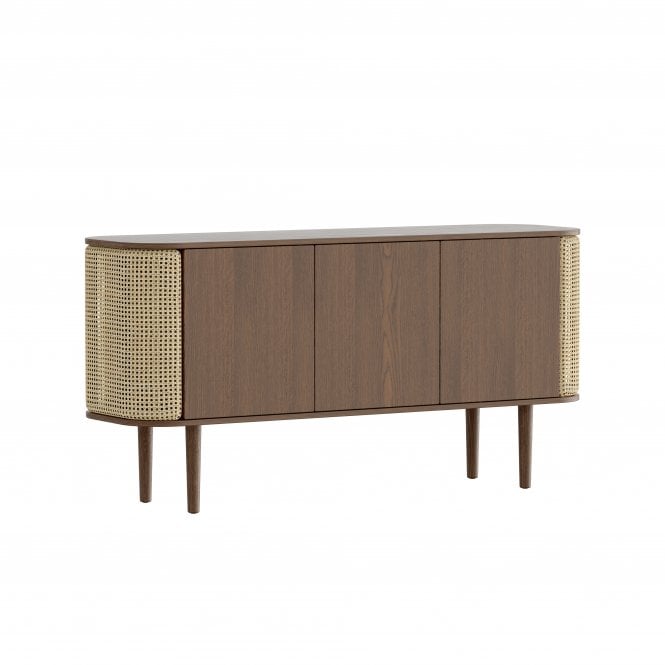 Umage Treasures 3 Door Cabinet in Dark Oak | Venetian Cane