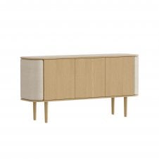 Treasures 3 Door Cabinet in Oak | White Sands