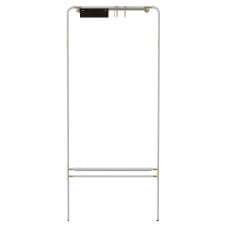 White Lean on Me Coat Rack