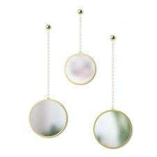 Dima Round Wall Mirror | Brass | Set of 3