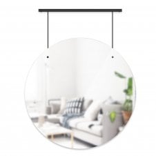 Exhibit Wall Mirror 24" - Black