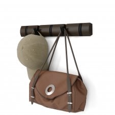 Flip 5 Hook Coat Rack | Black/Walnut