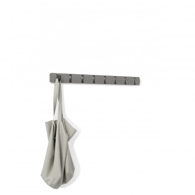 Umbra Flip 8 Hook Coat Rack | Grey/Pewter