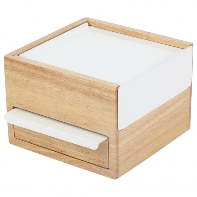 Umbra Mini Stowit Jewellery Box - White/Natural
