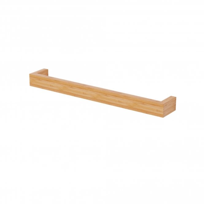Wireworks Arena Single Towel Rail | 60cm | Bamboo