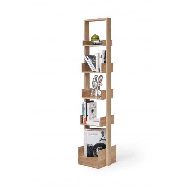 Wireworks Bookie Freestanding Bookcase | Oak