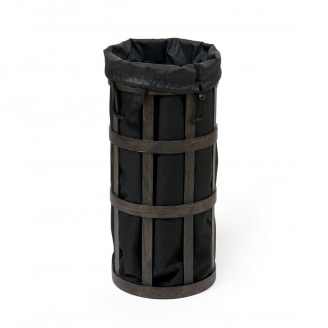 Wireworks Cage Laundry Basket | Dark Oak/Black