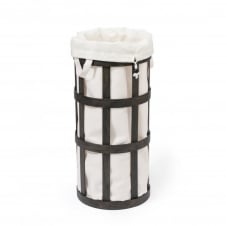 Cage Laundry Basket | Dark Oak/Soft White