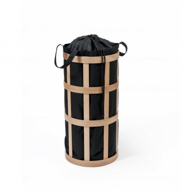 Wireworks Cage Laundry Basket | Oak/Black