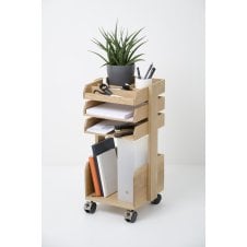 Casper Rolling Workspace Organiser | Oak