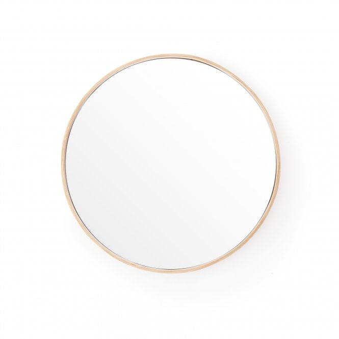 Wireworks Glance Round Wall Mirror 310 | Oak