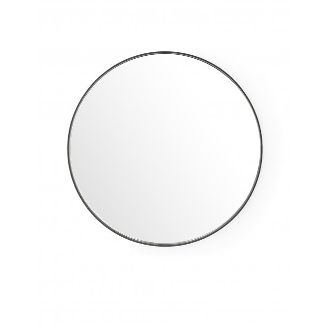 Wireworks Glance Round Wall Mirror 660 | Dark Oak