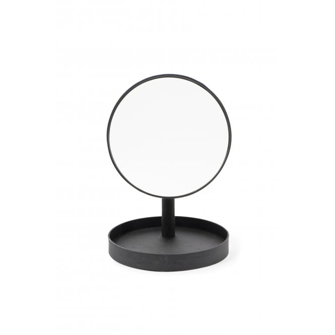 Wireworks Look Magnify Mirror | Dark Oak