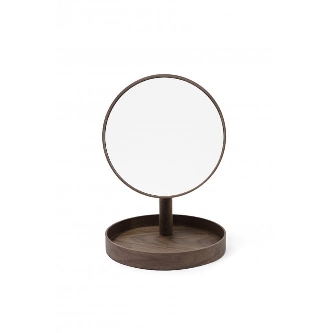 Wireworks Look Magnify Mirror | Walnut