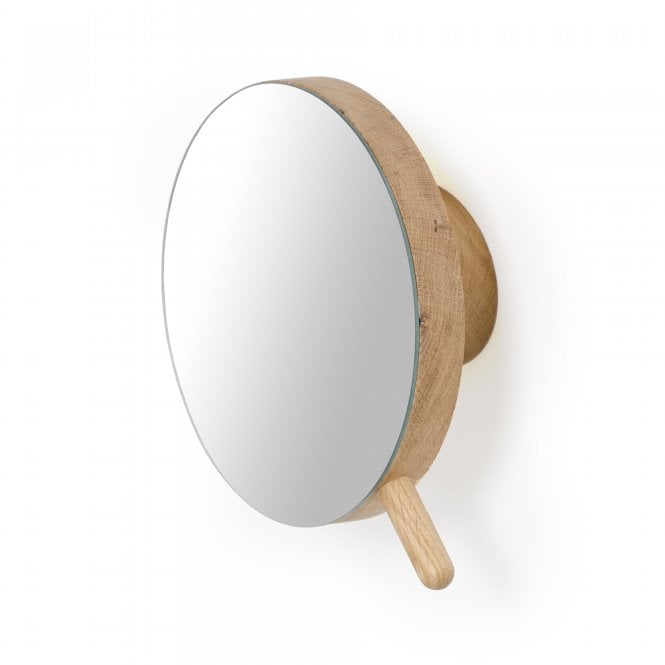 Wireworks Magnifying Wall Mirror | Oak