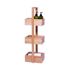 Mezza 3 Tier Bathroom Caddy | Oak