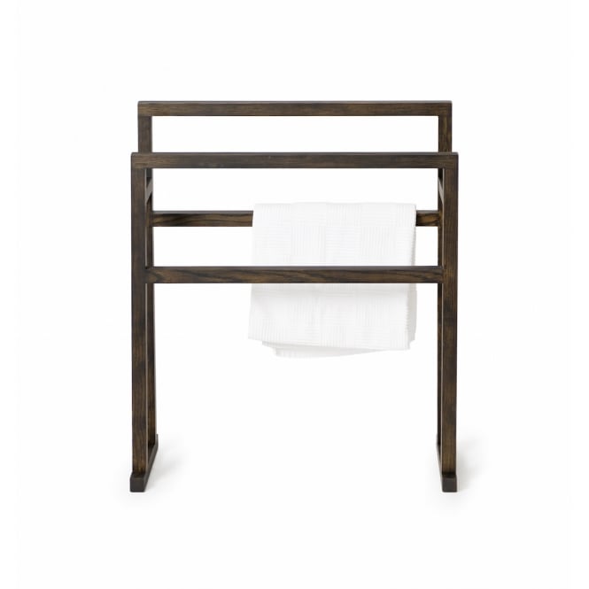 Wireworks Mezza Grande Towel Rail | Dark Oak