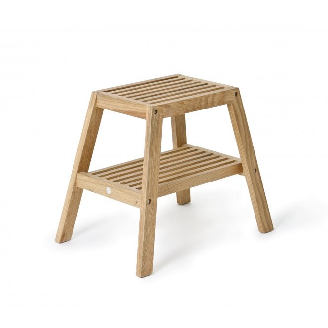 Wireworks Slatted Stool | Oak